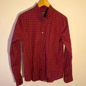 Express Button-Up Long Sleeve Dress Shirt